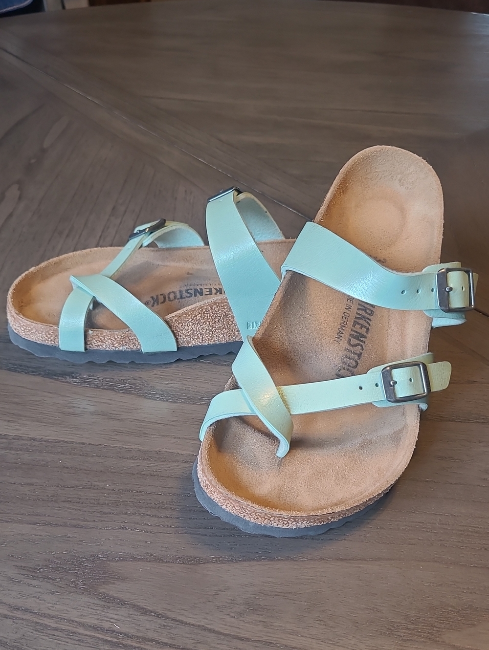 Birkenstock Light Mint Strappy Sandals